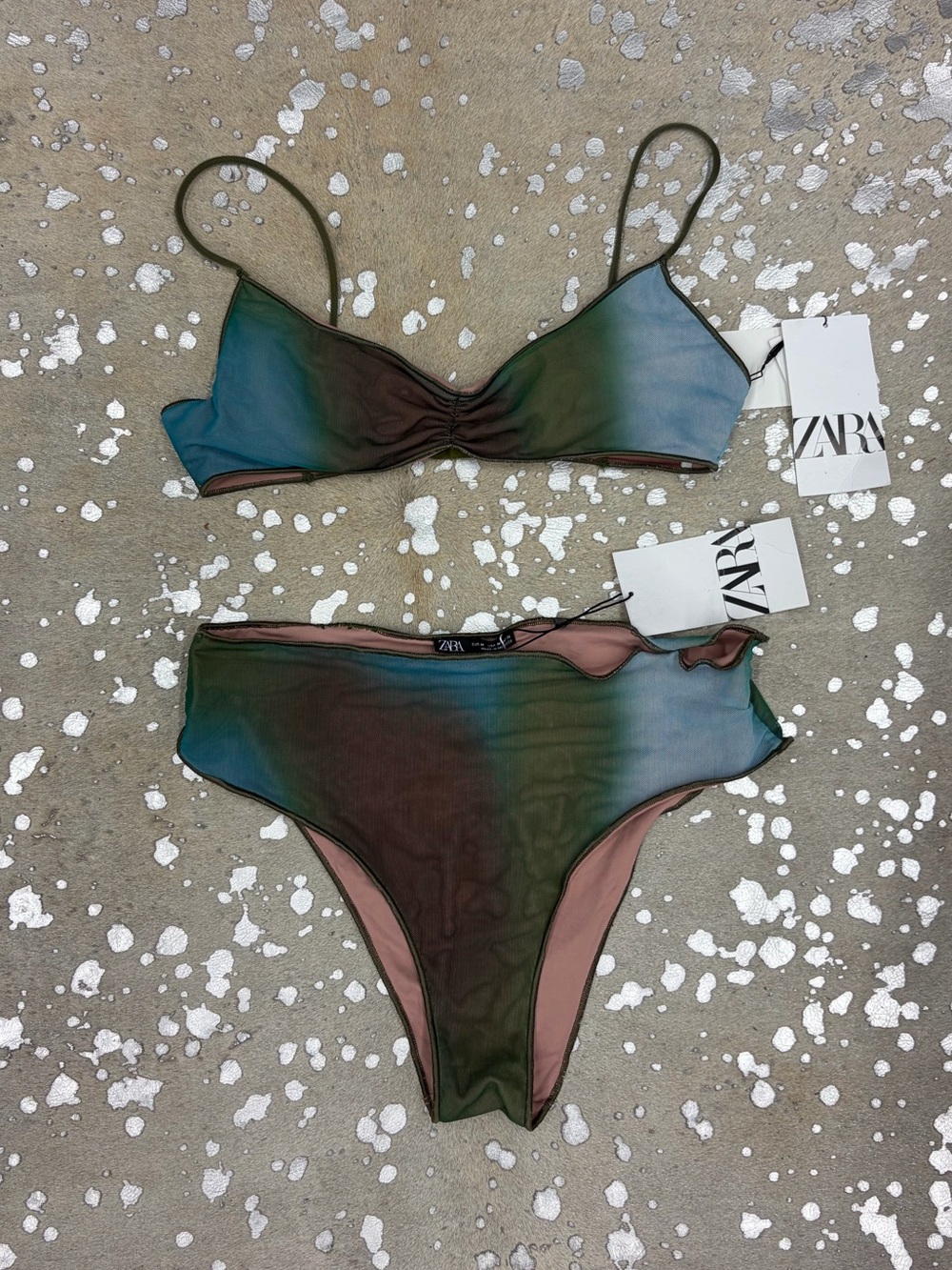NWT Mesh Zara Mermaid Bikini